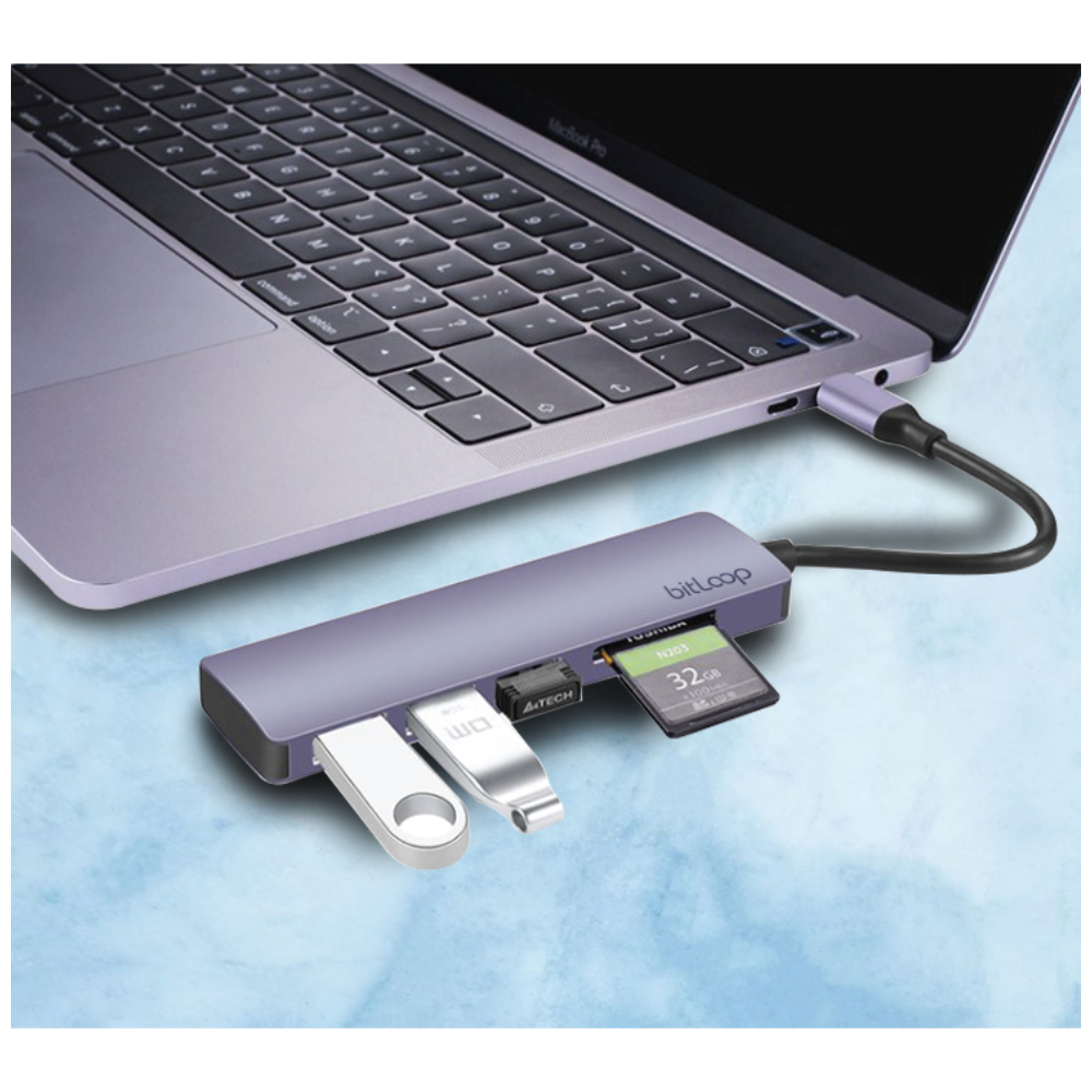 USB-C 3.0, MicroSD Card Reader