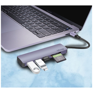 USB C SD Card Reader Hub with 3 USB 3.0 ports