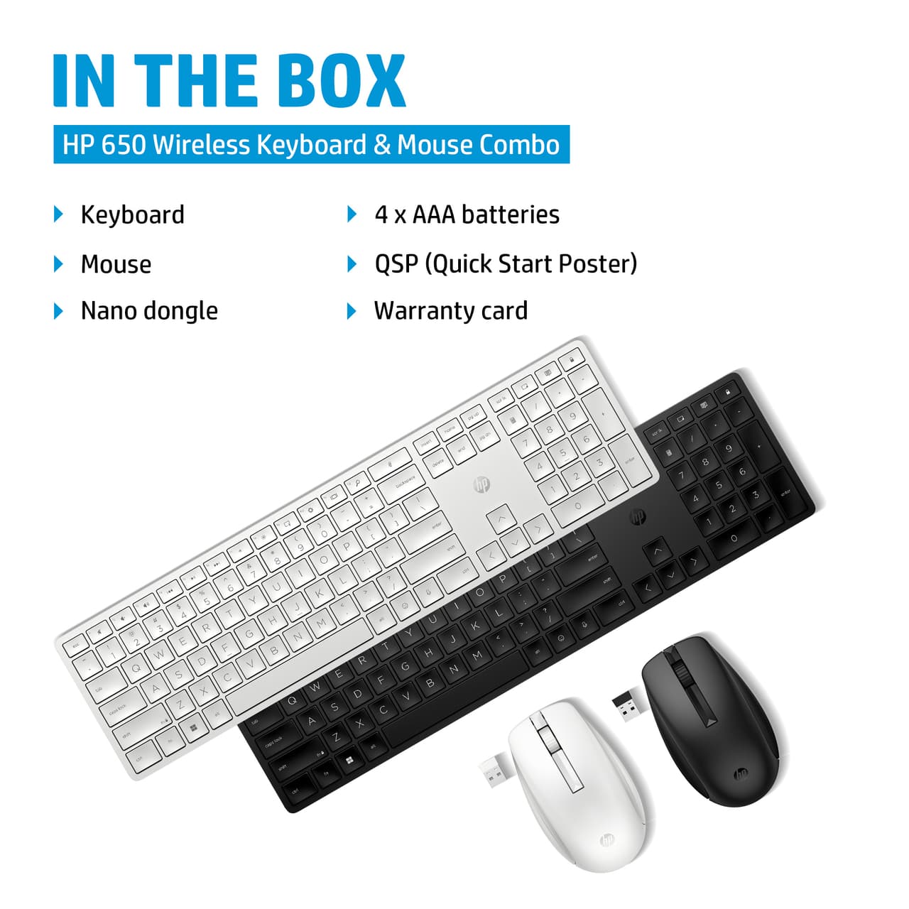 HP 650 WL Mouse + KB Combo Black A/P — photo 3