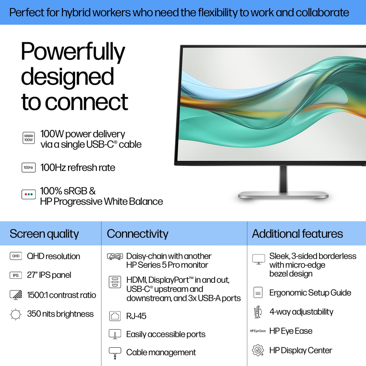 HP 527pu 27" USB-C monitor — photo 3