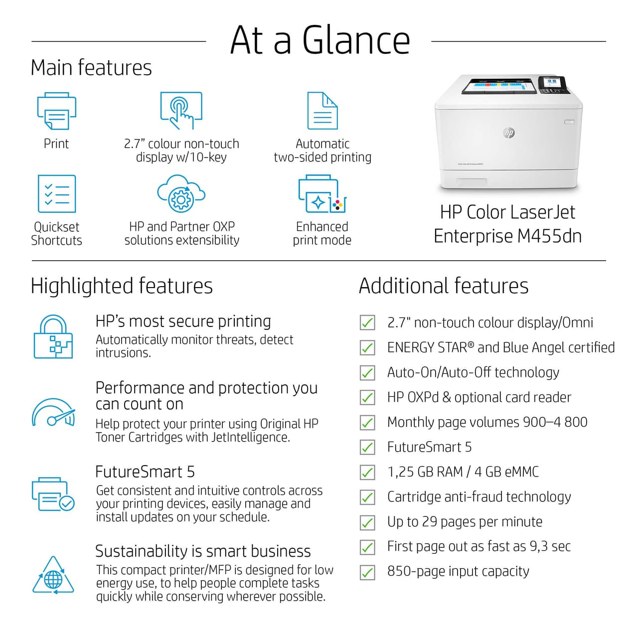 HP LaserJet Enterprise M455dn Desktop Laser Printer — photo 5