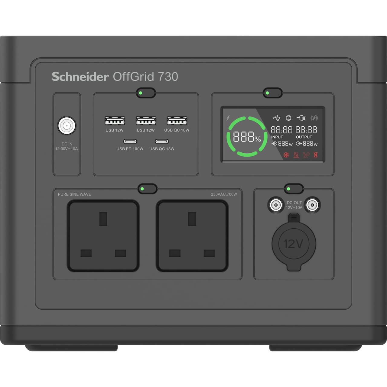 APC Schneider Offgrid Portable Pwr Station 730 738WH Li-ion 2 UK SW SW — photo 2