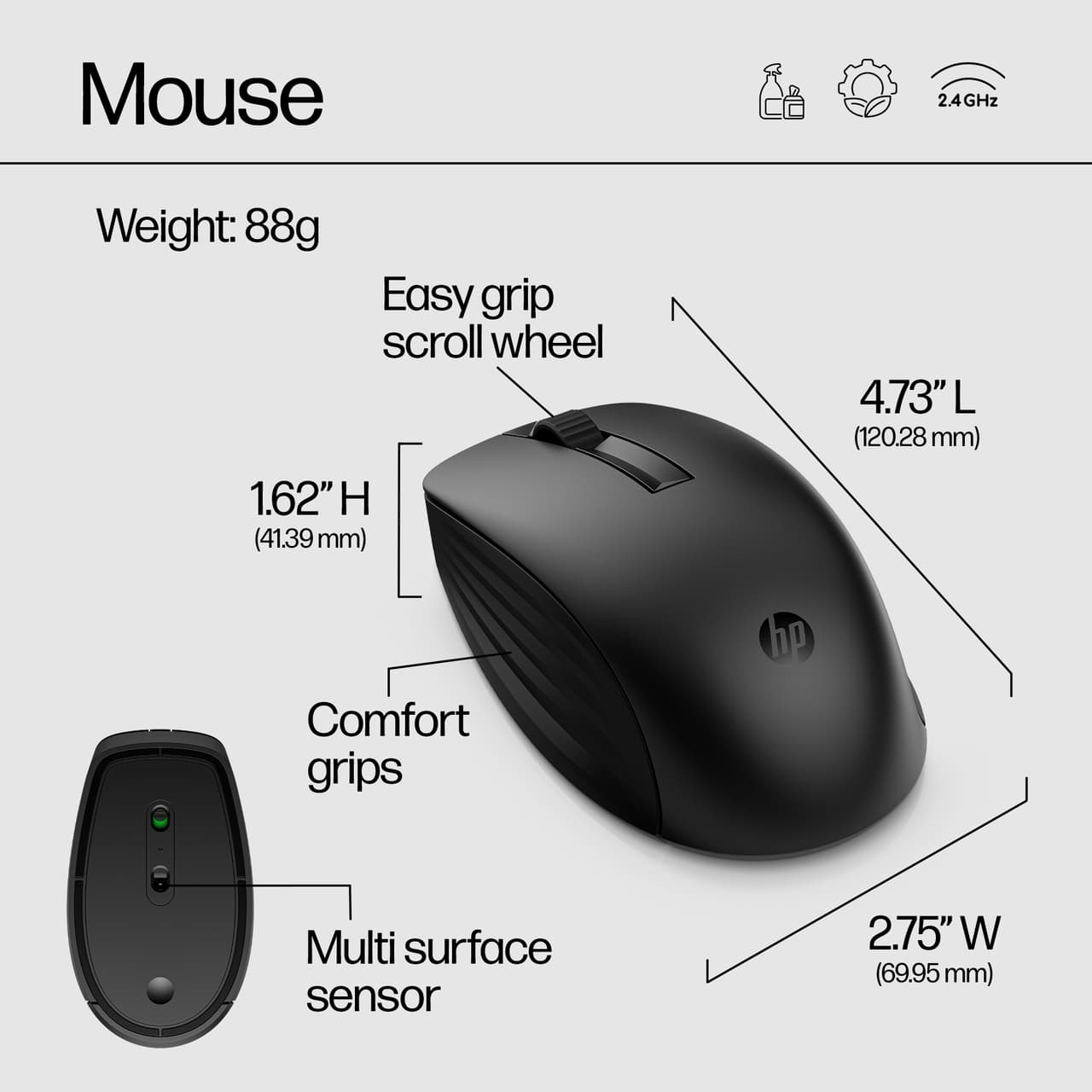 HP 650 WL Mouse + KB Combo Black A/P — photo 2