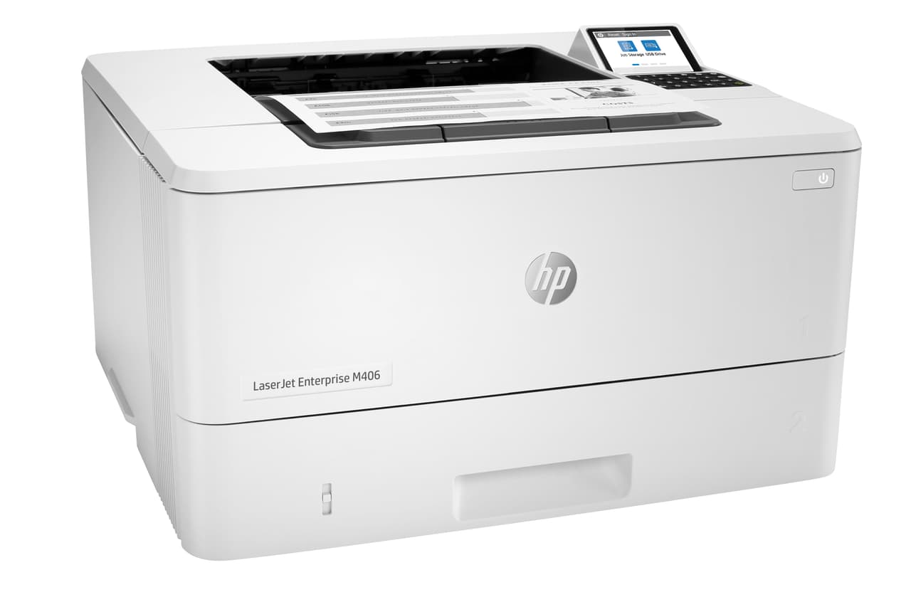 HP LaserJet Enterprise M406dn Desktop Laser Printer — photo 2