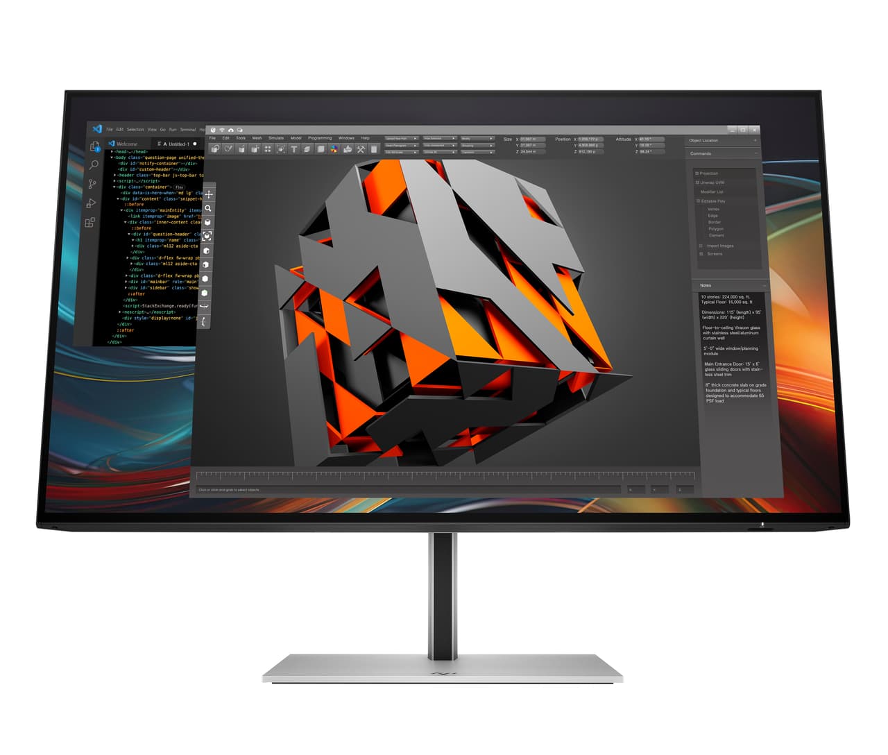 HP 724pf 24" monitor — photo 1