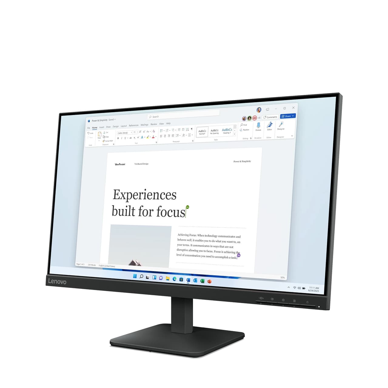 Lenovo L24-4e 24" monitor — photo 3