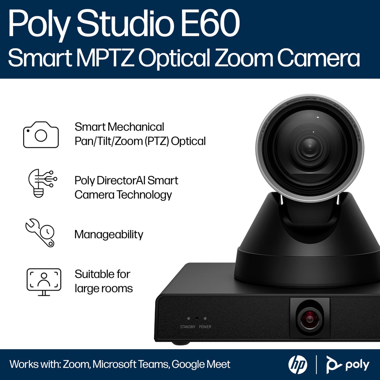 Poly Studio E60 Video Conferencing Camera — photo 3