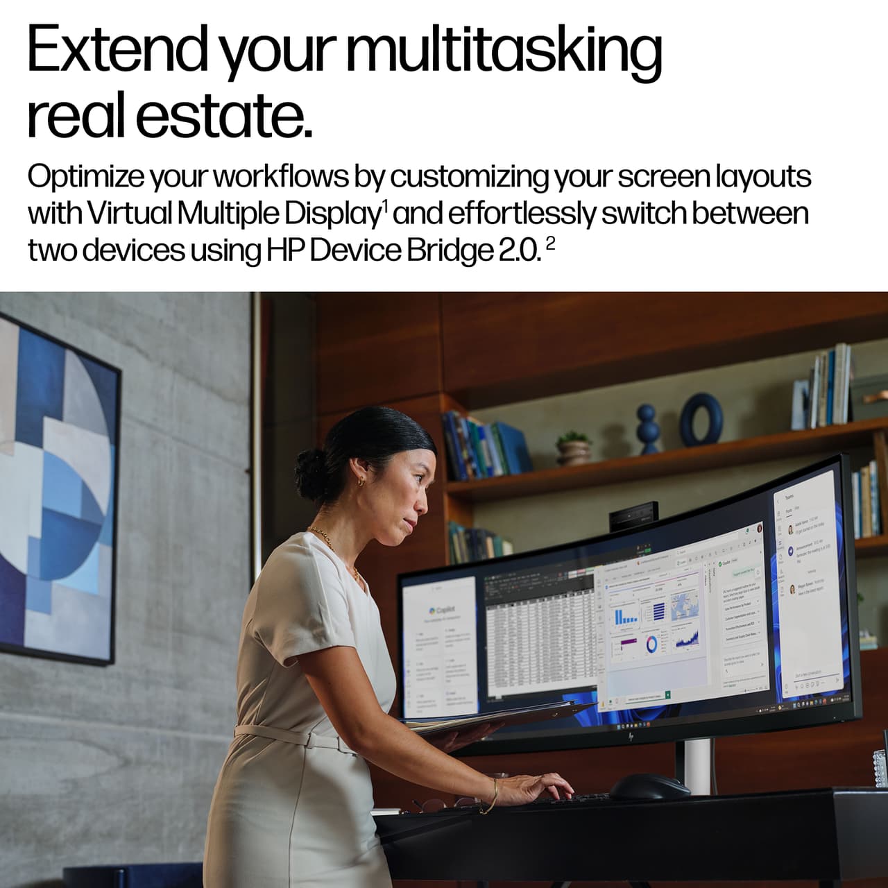 HP 549pm - 165 Hz Refresh Rate 49" Dual QHD monitor — photo 3