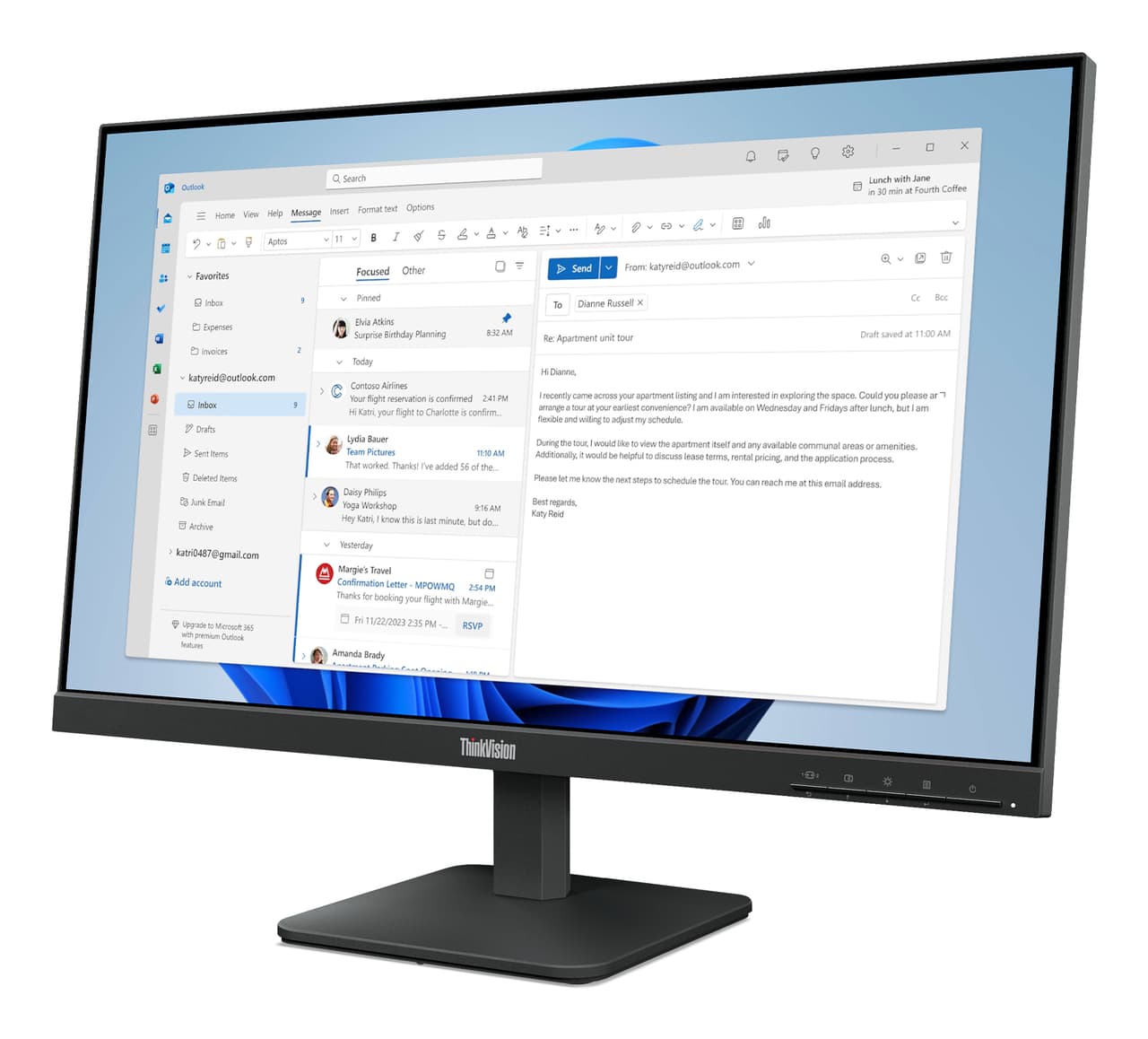 Lenovo S24-4e 23.8in Monitor (23.8") — photo 2