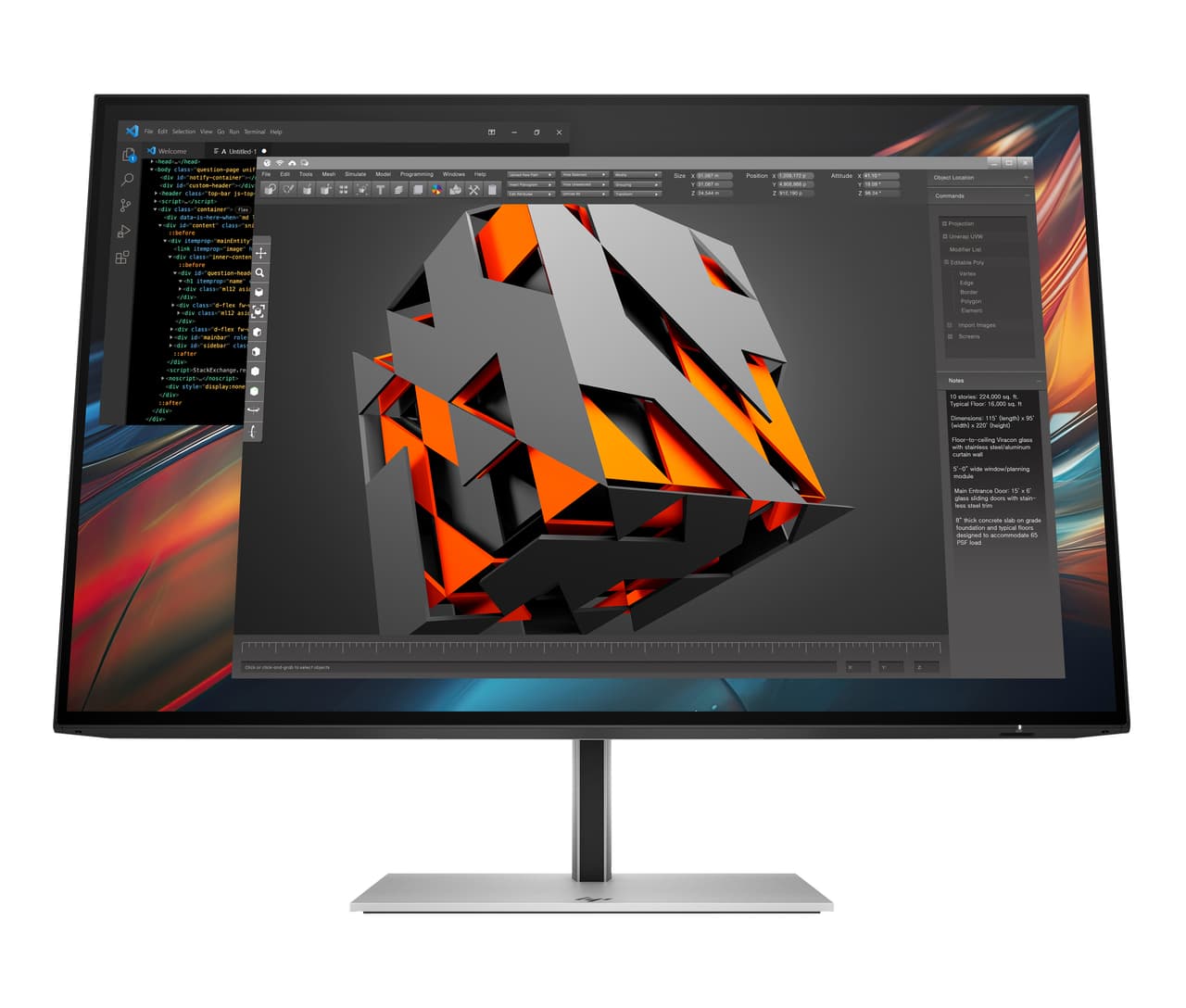 HP 724pu 24" USB-C monitor — photo 1