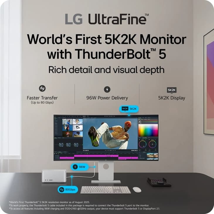 LG UltraFine 5K2K WUHD 40" USB-C monitor — photo 5