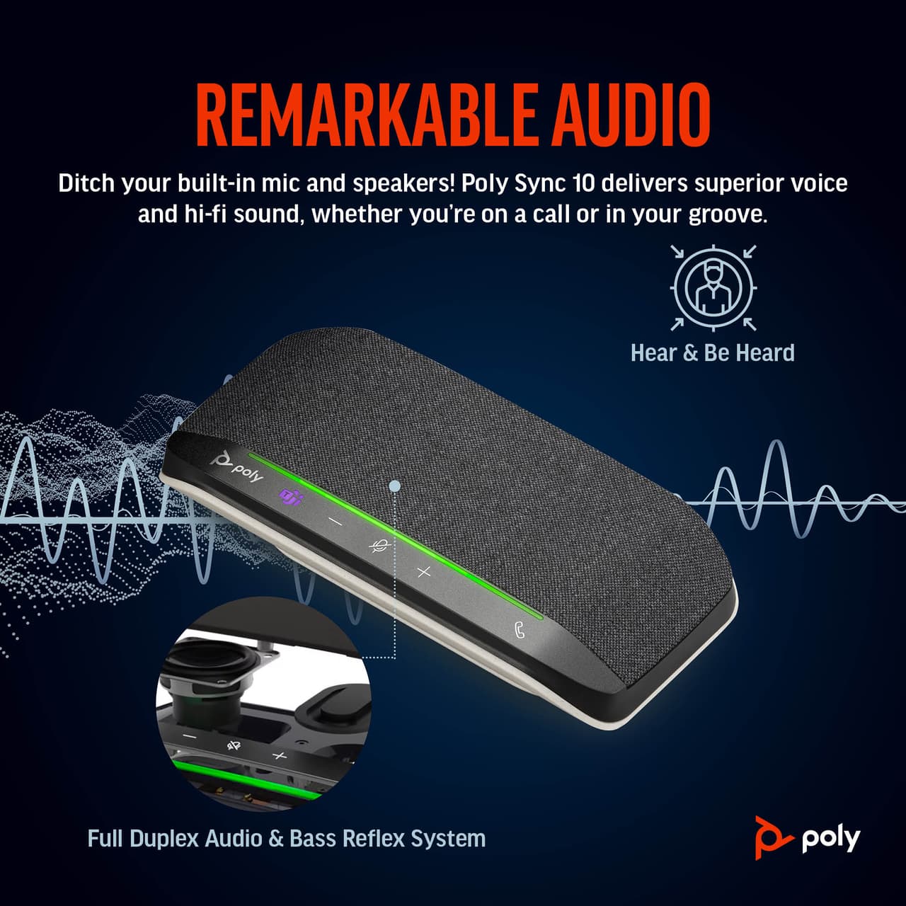 HP Poly Sync 10 Wired Speakerphone — photo 3
