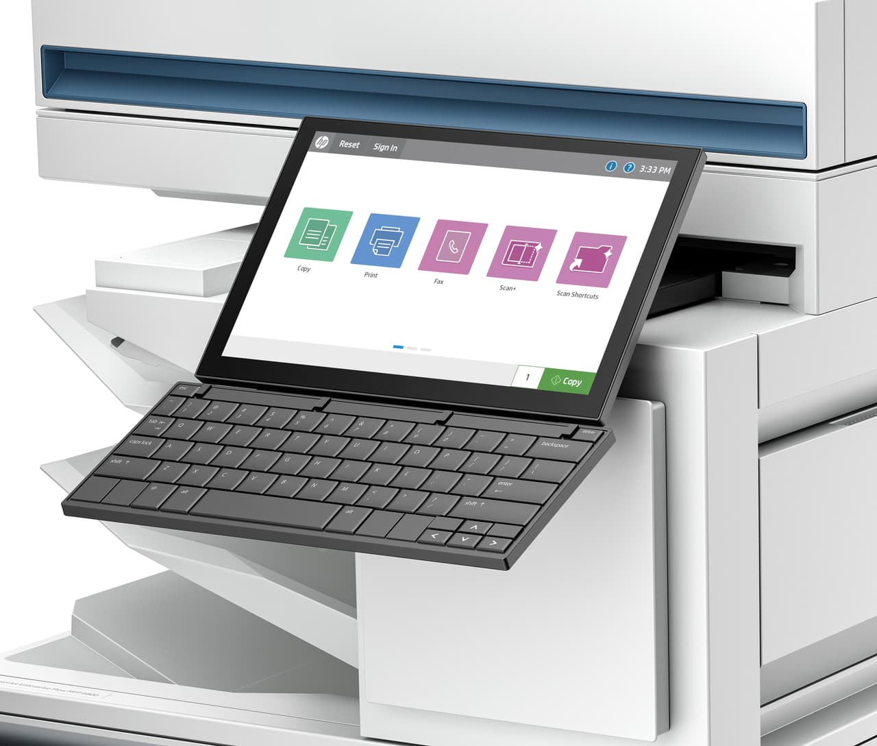 HP LaserJet Enterprise 6800zfsw Wired Laser Multifunction Printer — photo 3