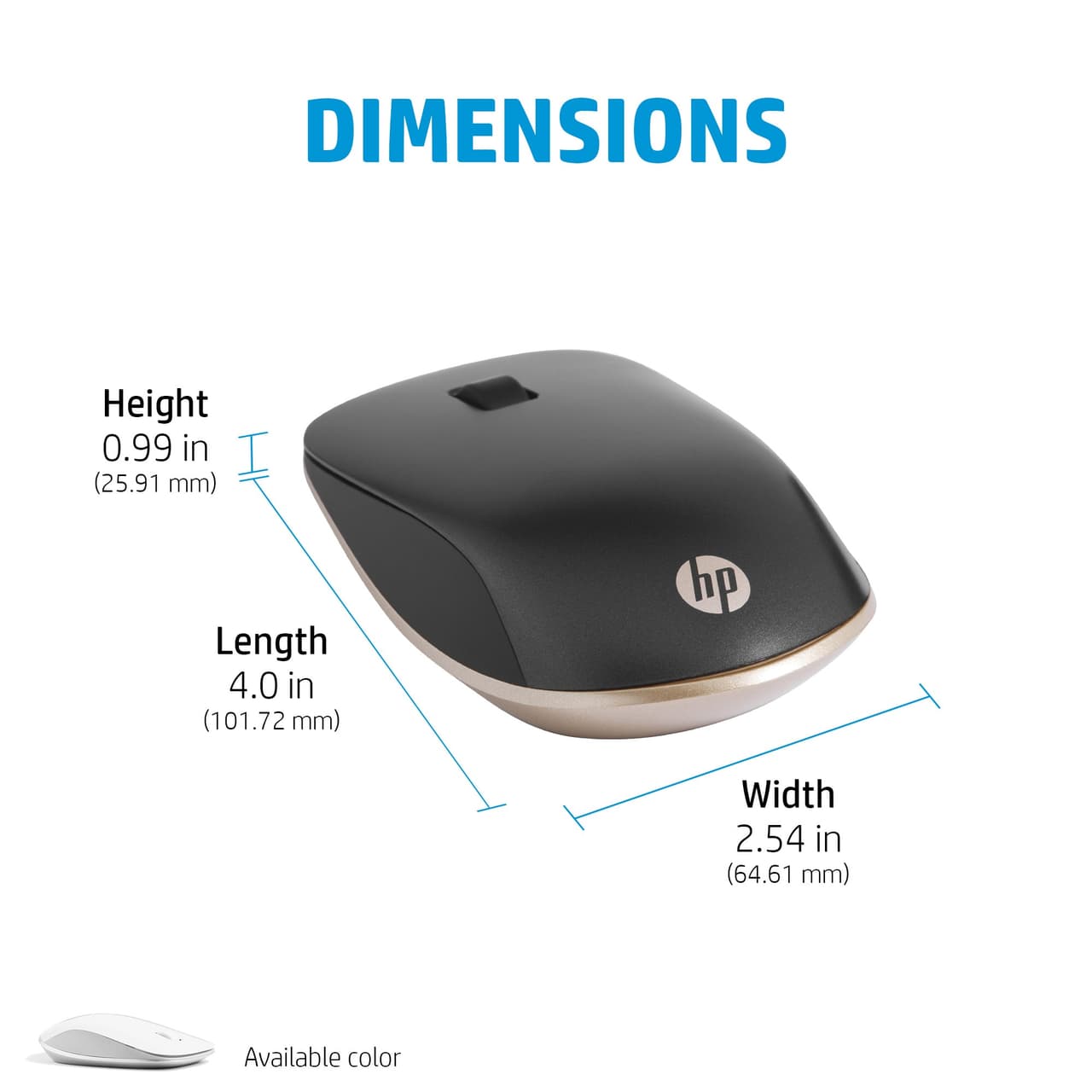 HP 410 Slim Bluetooth Mouse (White) — photo 5