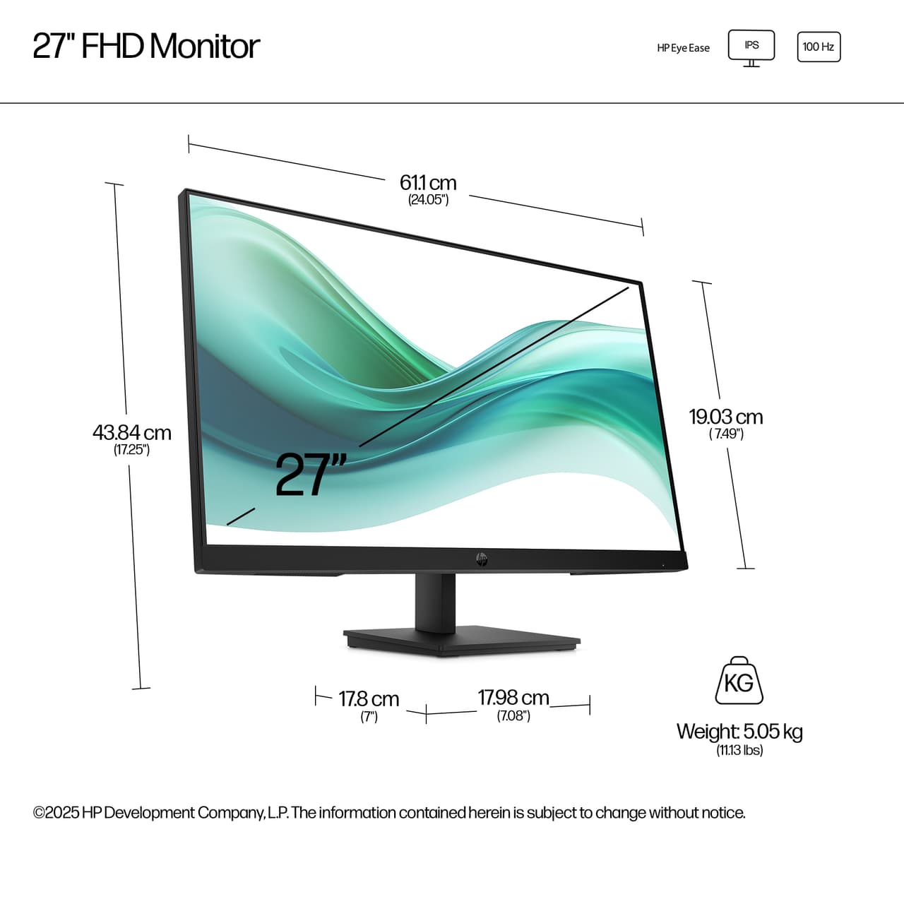 HP 327pf 27" monitor — photo 4