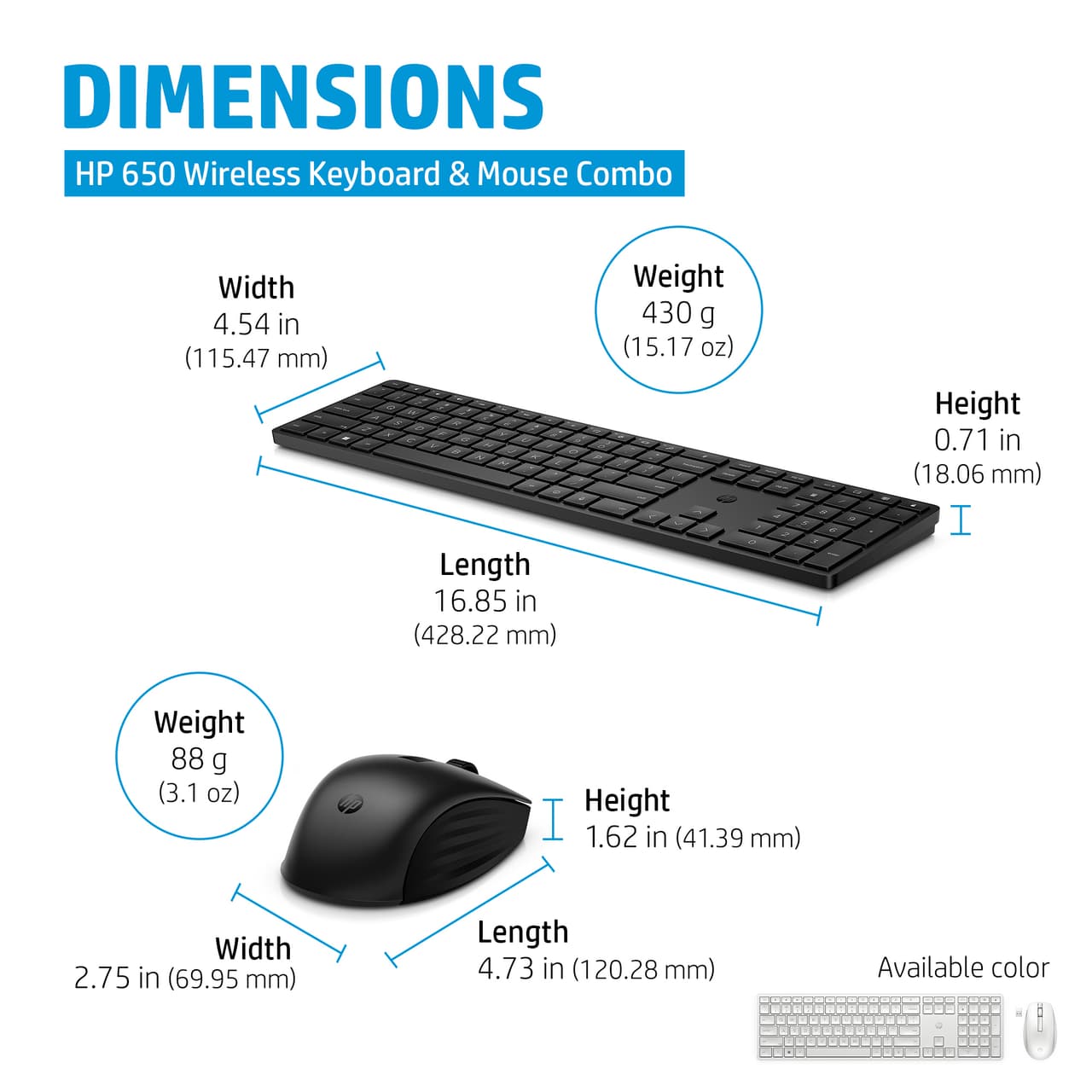 HP 650 WL Mouse + KB Combo Black A/P — photo 4
