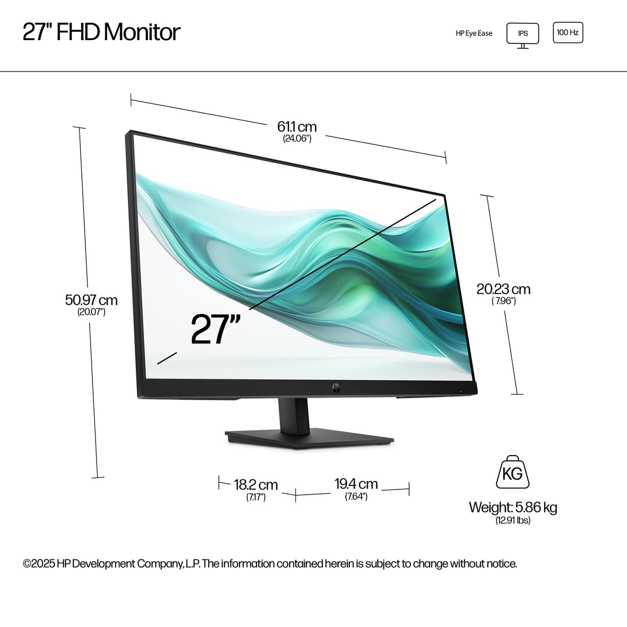HP 327ph 27" monitor — photo 4