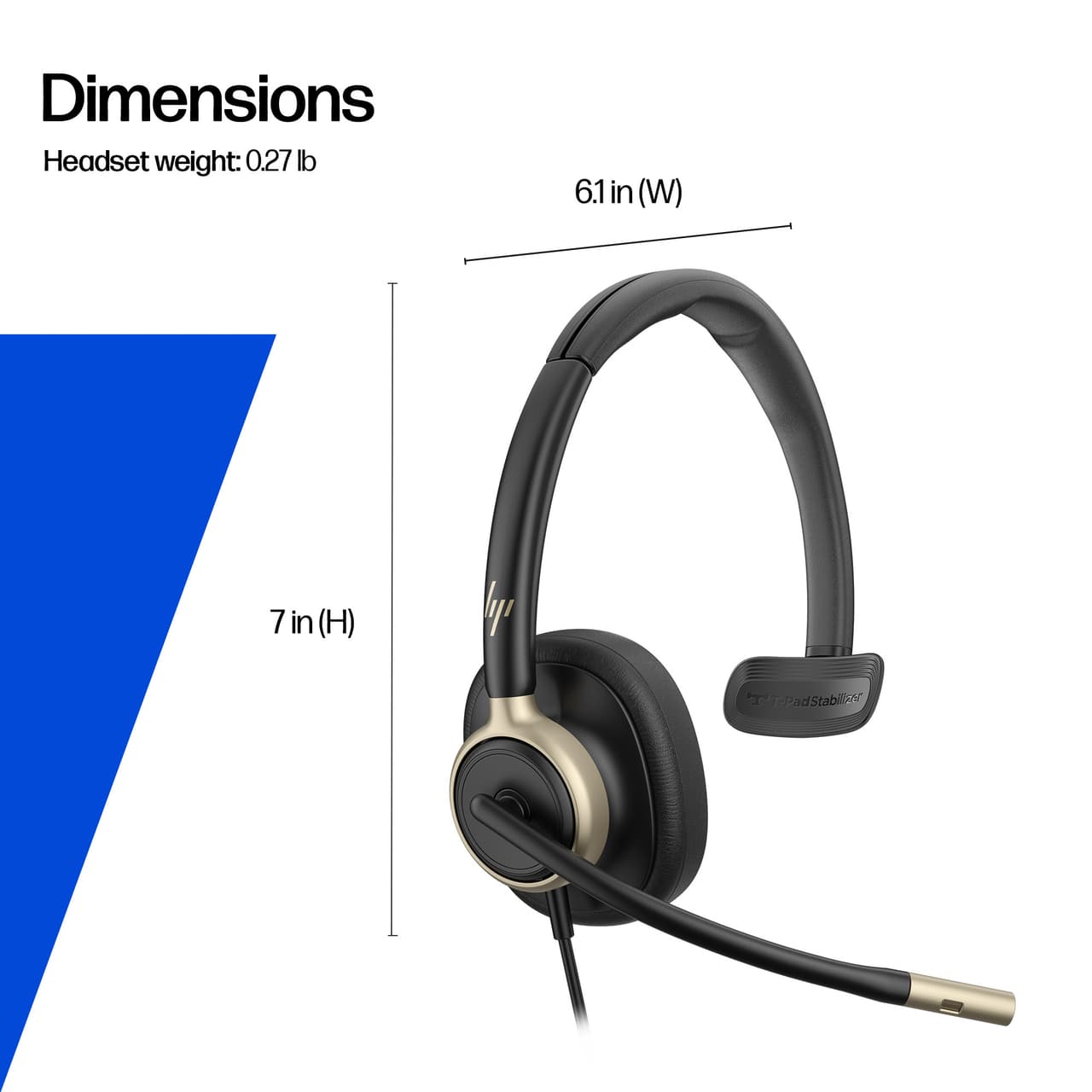 Poly HP Poly Mission 815 Monaural USB Wired Headset (Bulk) — photo 4