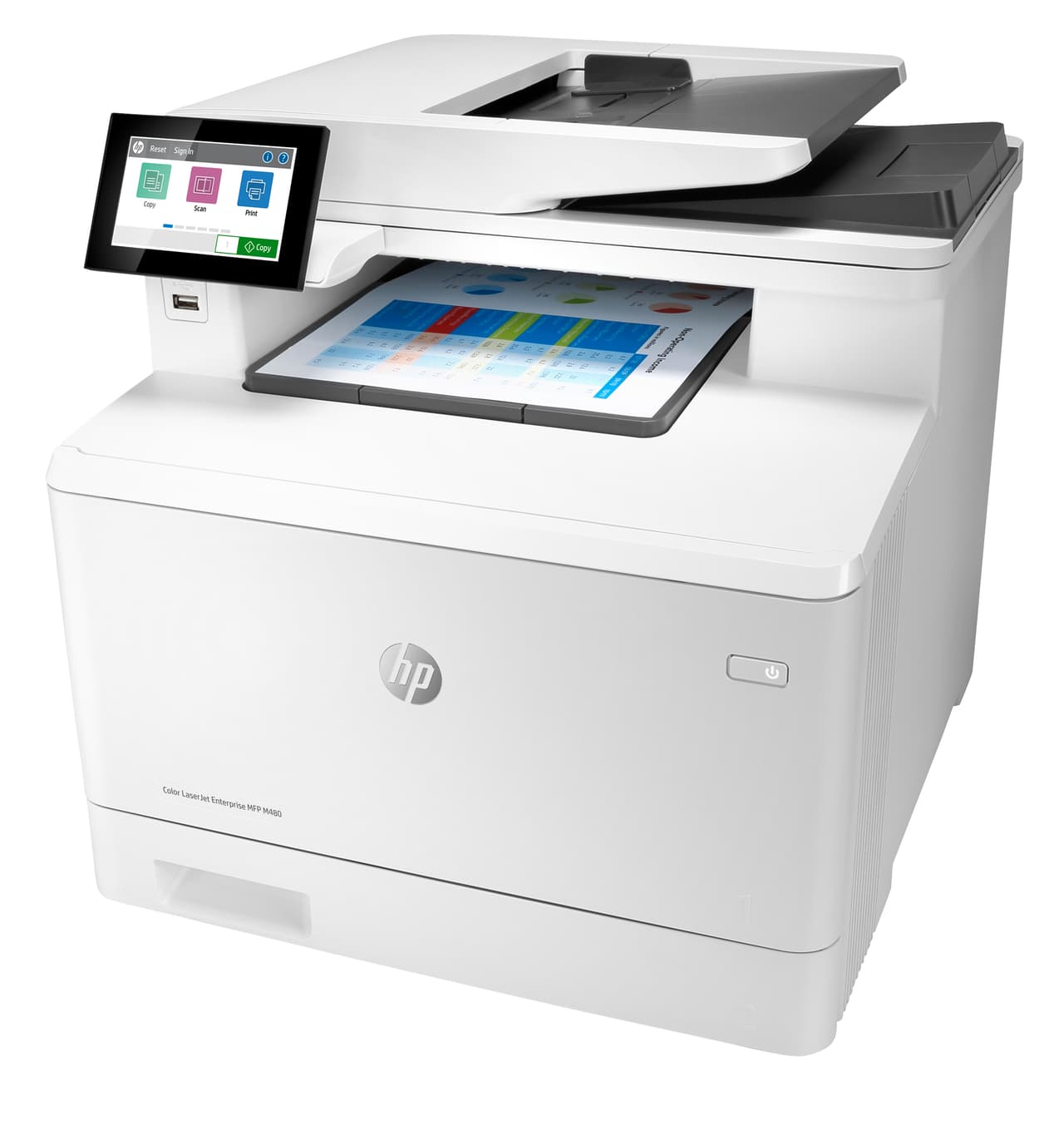 HP LaserJet Enterprise M480f Laser Multifunction Printer — photo 2