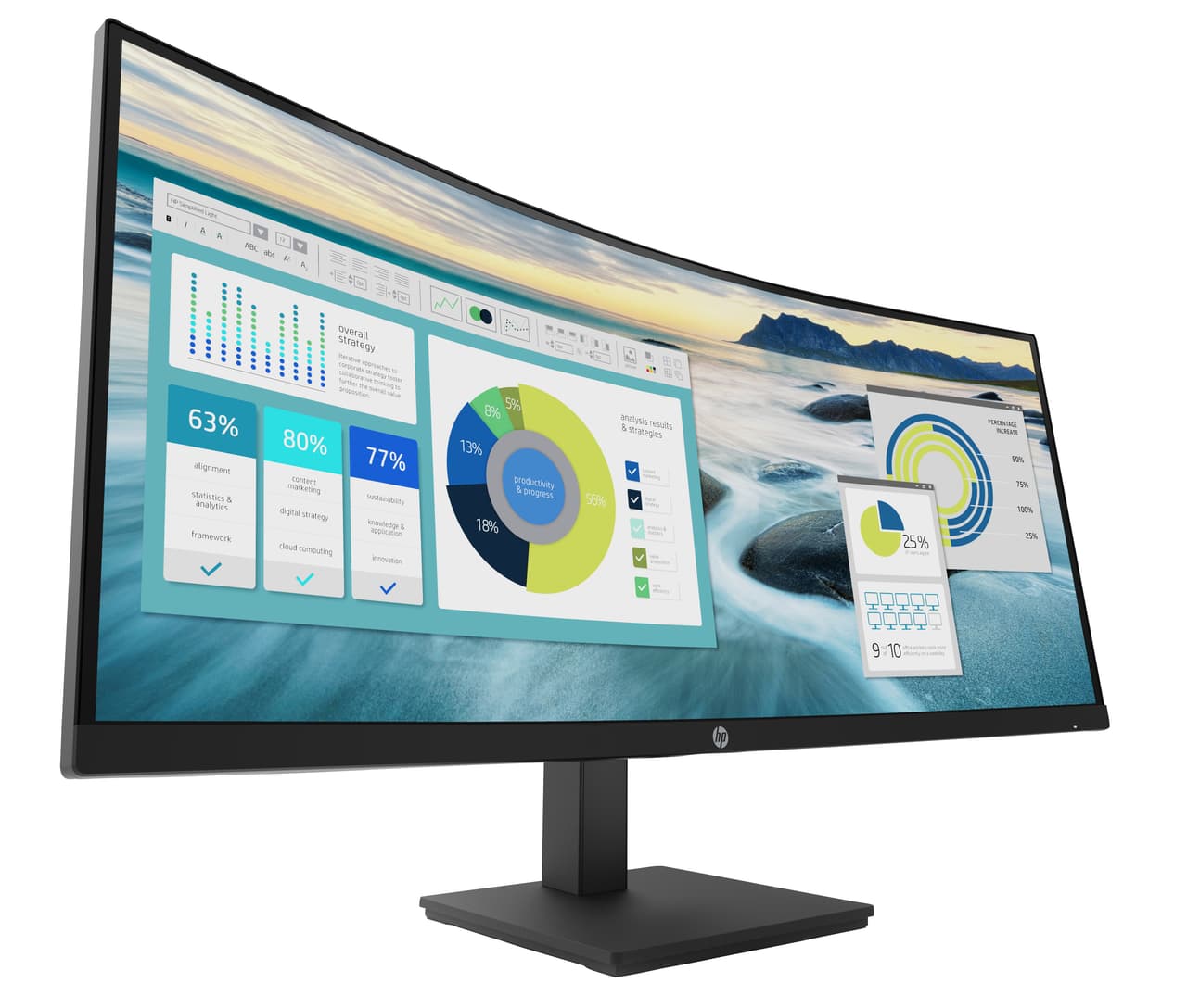 HP P34hc G4 34" USB-C monitor — photo 2