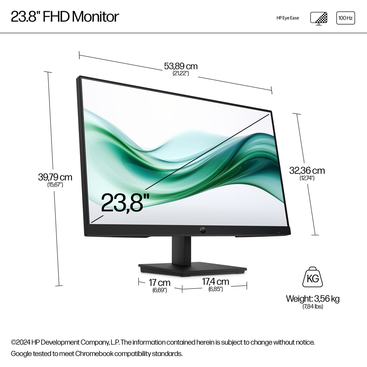 HP 324pv 24" monitor — photo 3