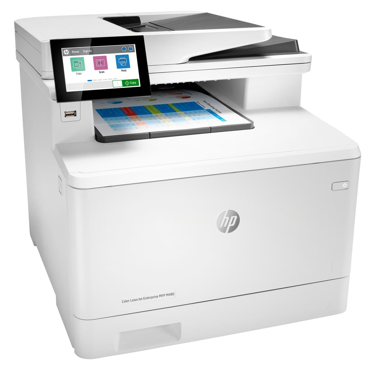HP LaserJet Enterprise M480f Laser Multifunction Printer — photo 3