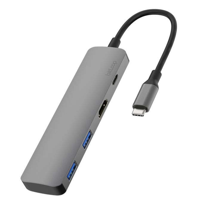 USB C HDMI Hub with PD 4 Ports in One