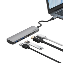 Load image into Gallery viewer, USB C HDMI Hub with PD 4 Ports in One