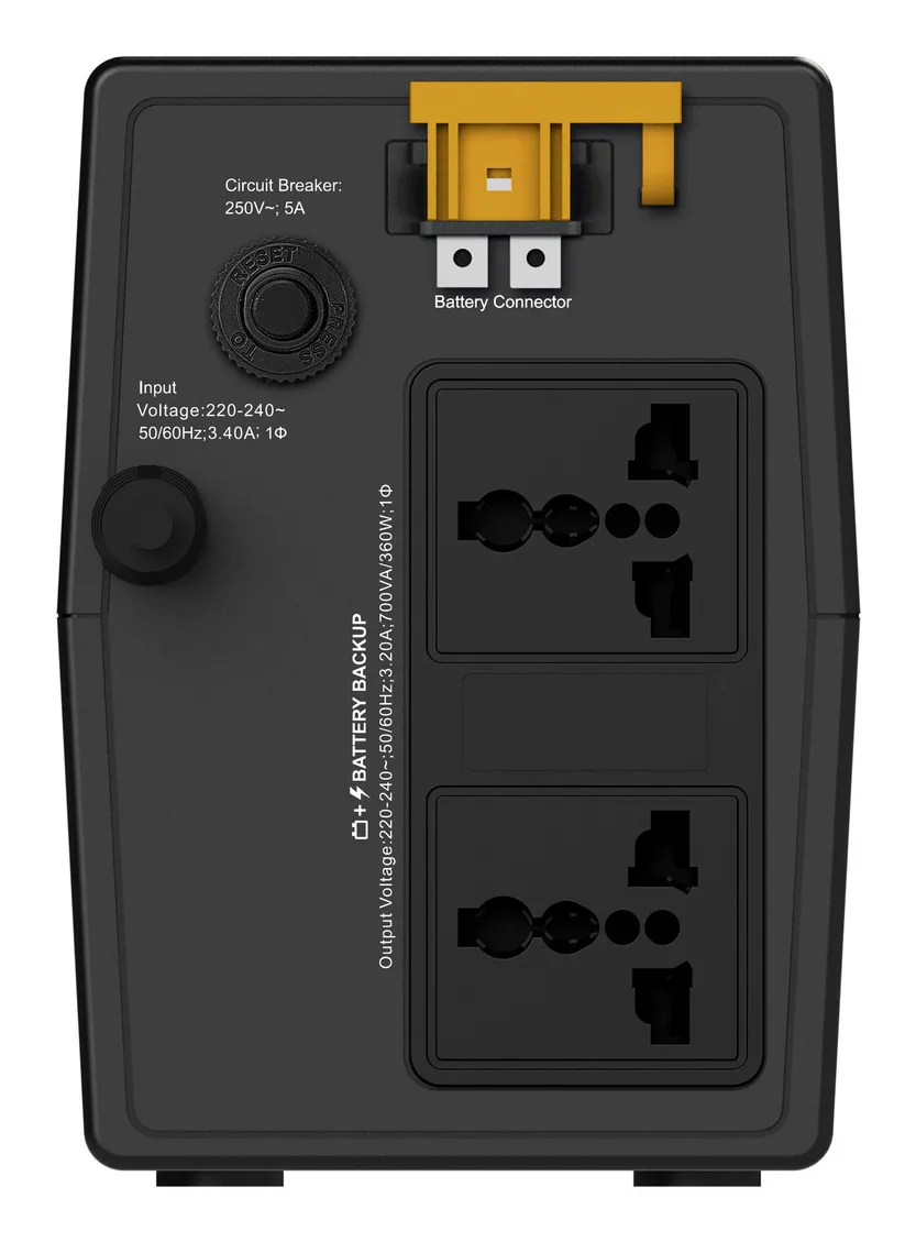 APC BVG700I-MSX uninterruptible power supply (UPS) Line-Interactive 0.7 kVA 360 W 2 AC outlet(s)