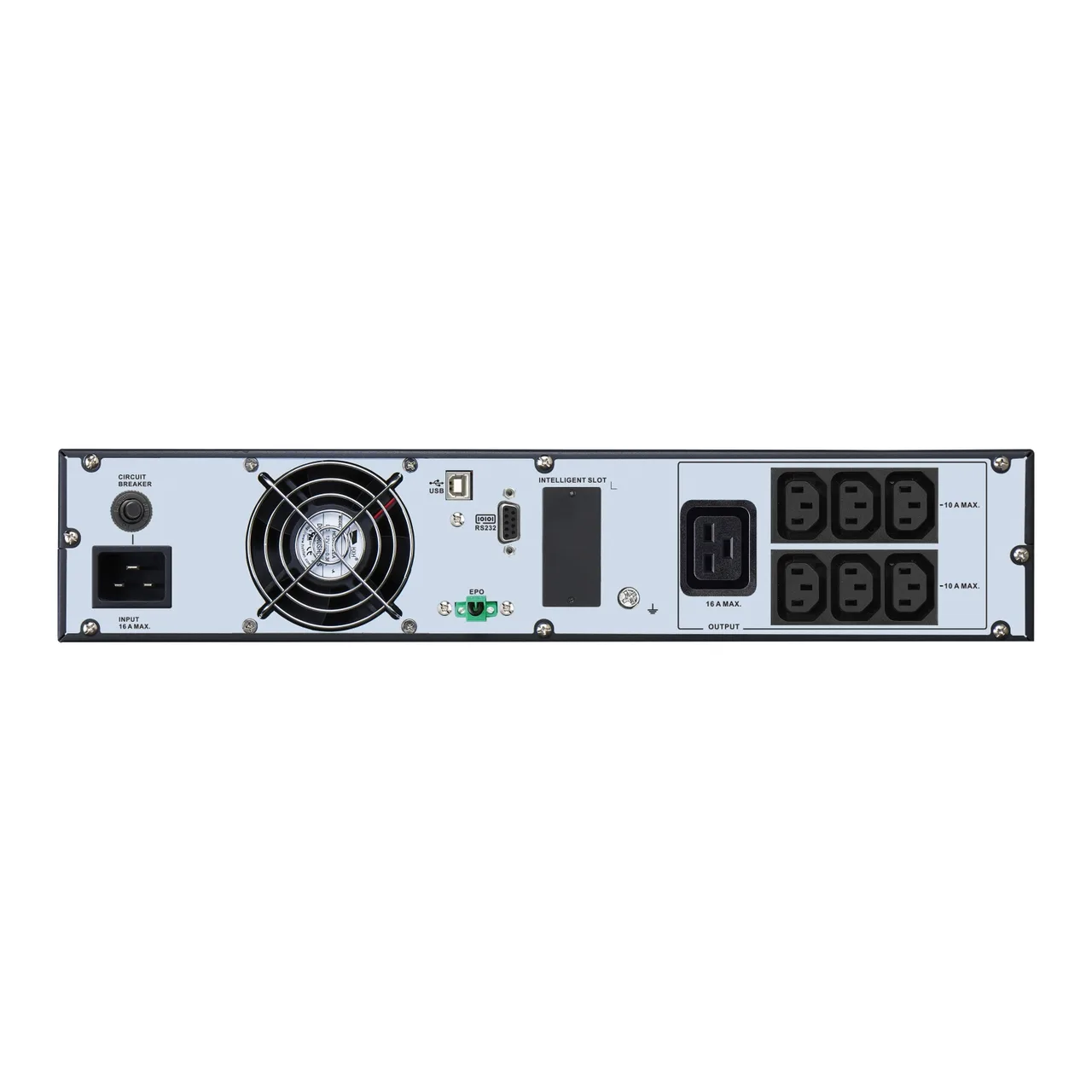 APC Easy UPS On-Line, 3kVA, Lithium-ion, Rack/Tower 2U, 230V, 6 IEC C13 + 1 IEC C19 outlets, Intelligent Card Slot, W/ rail kit