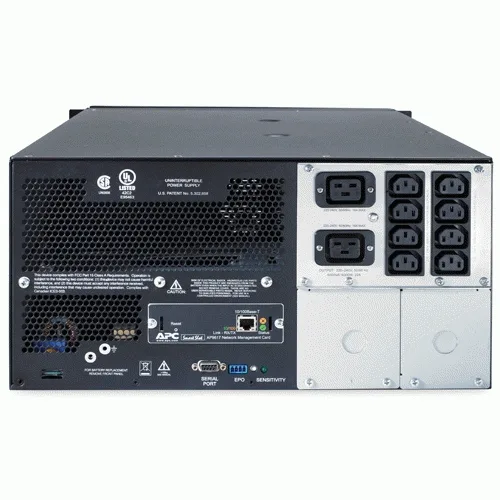 APC Smart-UPS SUA5000RMI5U - 5000VA, 8x C13, 2x C19 outlet, NMC, Rackmount/Tower