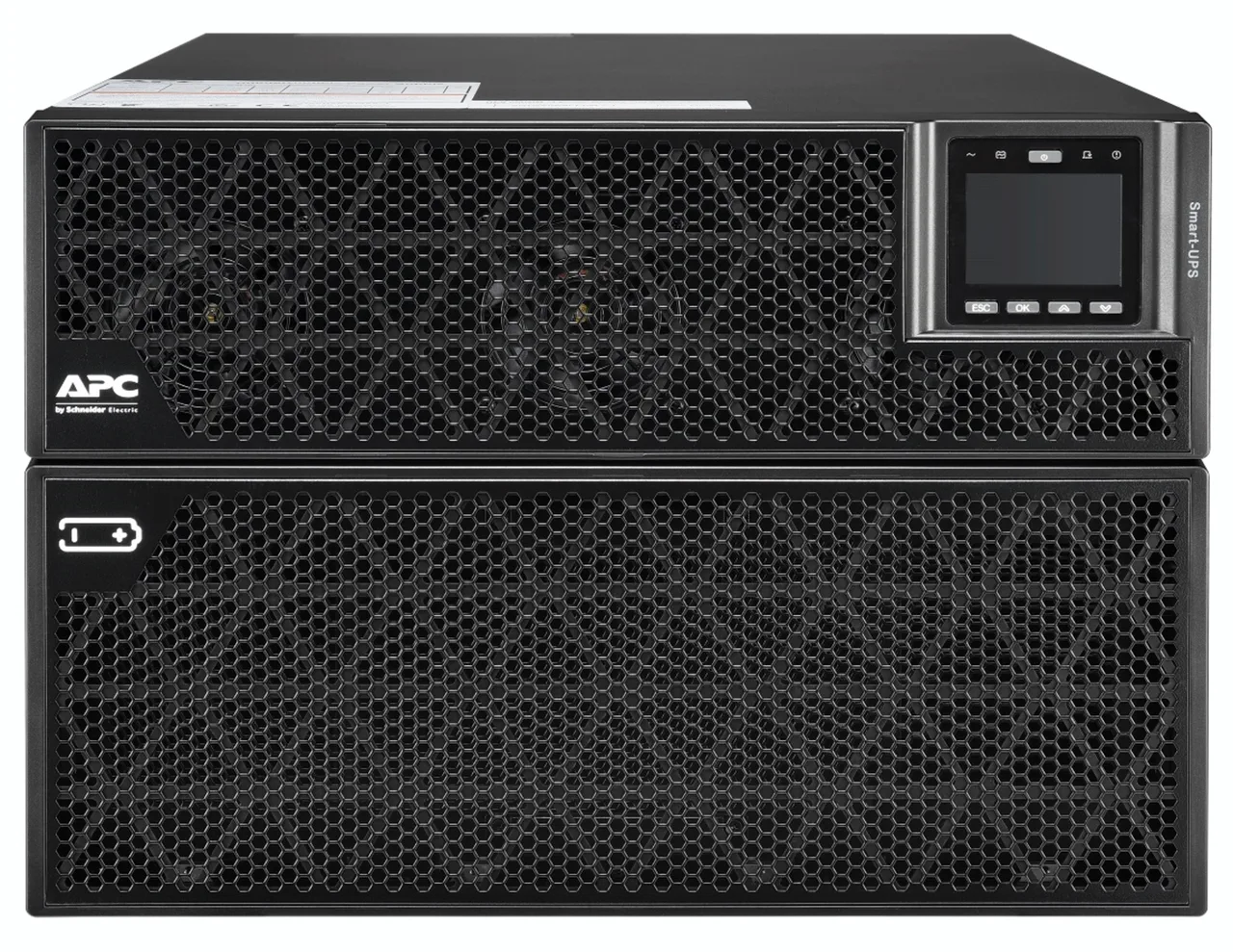 APC Smart-UPS On-Line, 15kVA/15kW, Rack/Tower, 230V/380V...415V, Hard wire 5-wire(3P+N+E)+3-wire(1P+N+E), Network Card, W/O rail kit