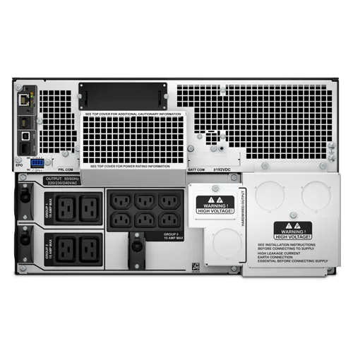 APC Smart-UPS On-Line SRT8KRMXLI - 8kW/VA, 6x C13 + 4x C19 + hardwire 1phase output, rack mountable, Embedded NMC