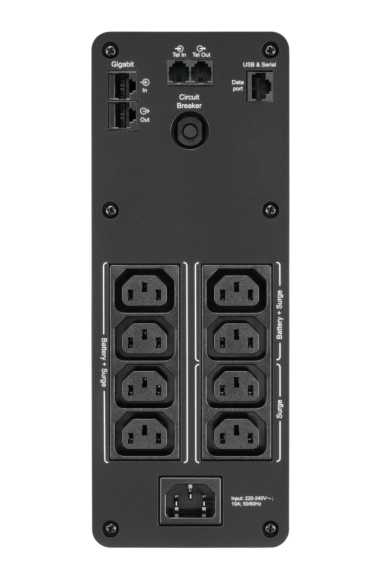 APC Back-UPS Pro, 1200VA/720W, Tower, 230V, 8x IEC C13 outlets, Sine Wave, AVR, USB Type A + C ports, LCD, User Replaceable Battery