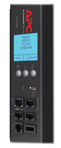 APC Rack PDU 2G, Metered by Outlet with Switching, ZeroU, 11.0kW, 230V, (21) C13 & (3) C19