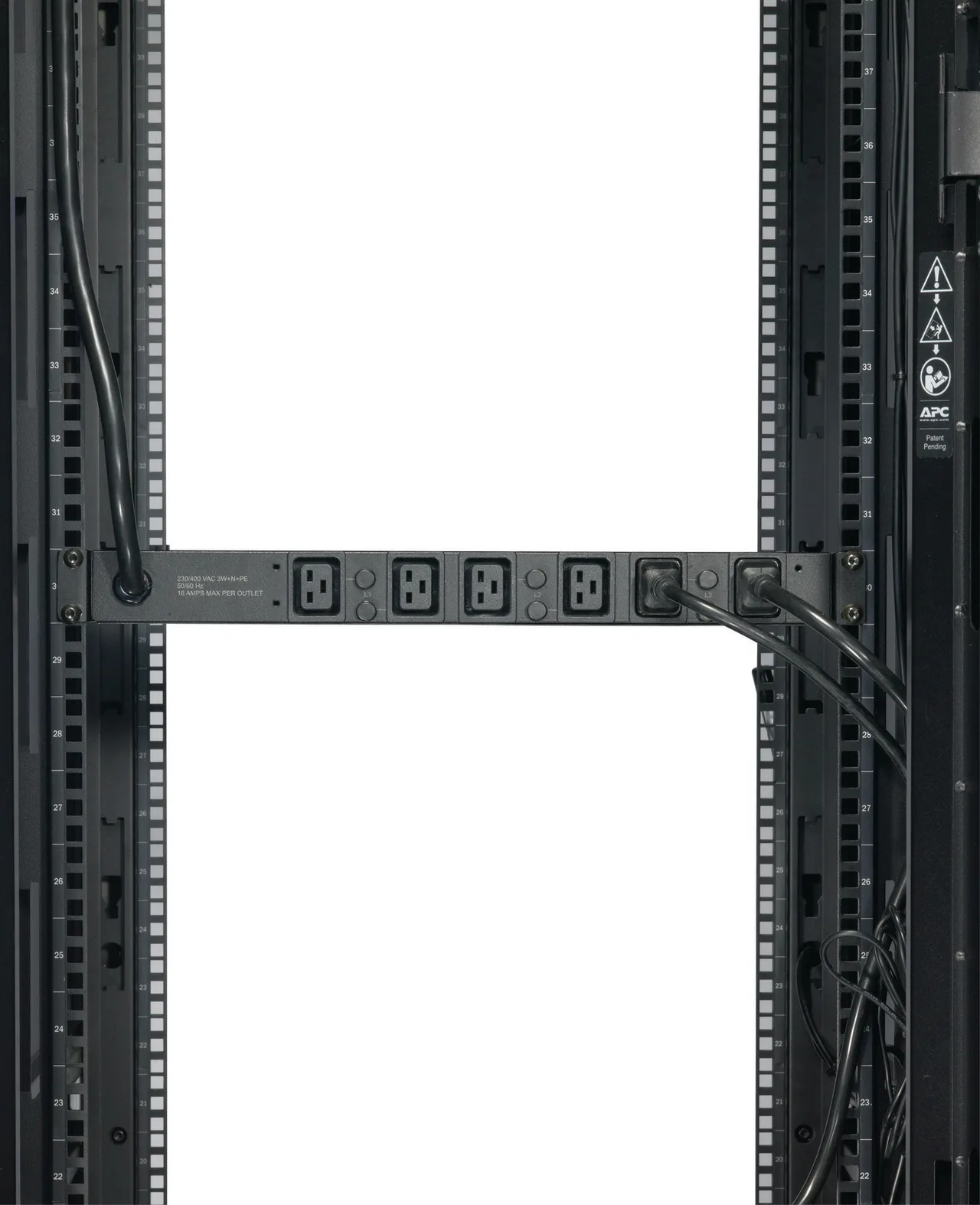 APC Basic Rack PDU AP7526 power distribution unit (PDU) 6 AC outlet(s) 1U Black