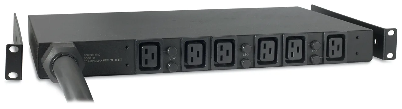 APC Basic Rack PDU AP7526 power distribution unit (PDU) 6 AC outlet(s) 1U Black
