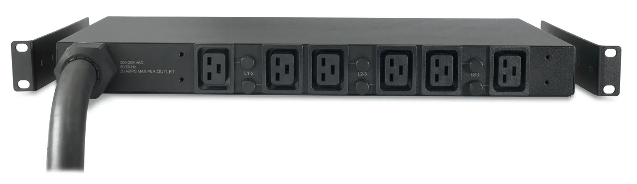 APC Basic Rack PDU AP7526 power distribution unit (PDU) 6 AC outlet(s) 1U Black