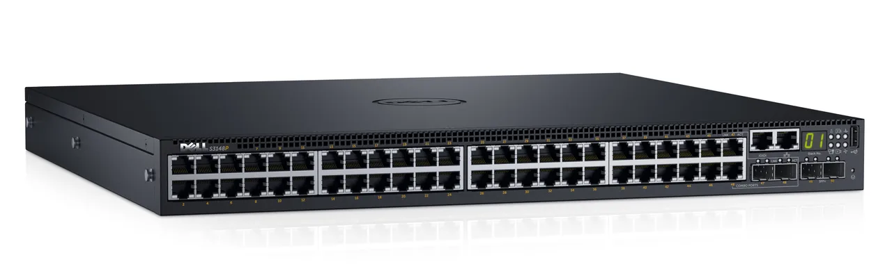 DELL S3148P Managed L2/L3 Gigabit Ethernet (10/100/1000) Power over Ethernet (PoE) 1U Black