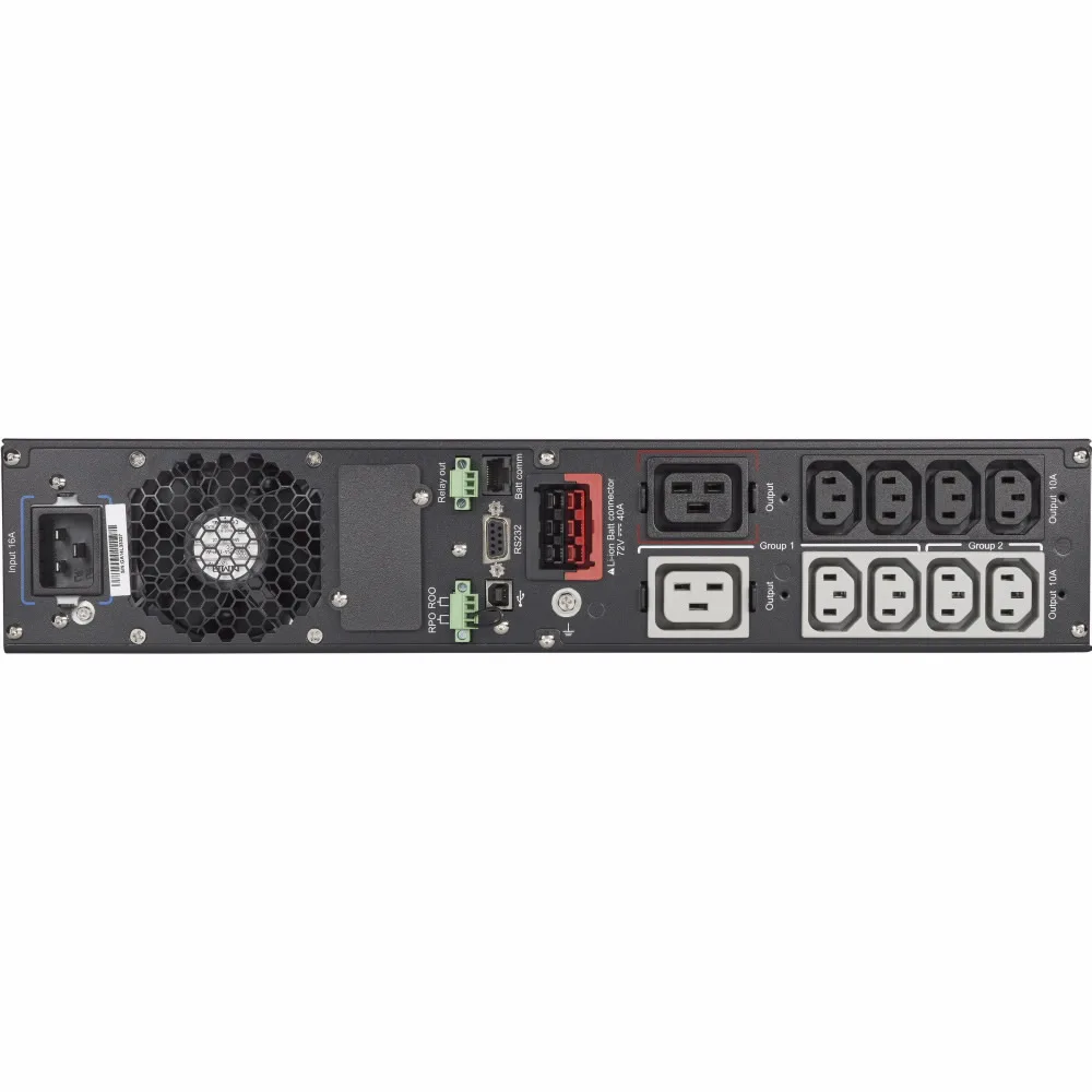 Eaton 9PX 3000i RT2U Li-Ion uninterruptible power supply (UPS) Double-conversion (Online) 3 kVA 2400 W 10 AC outlet(s)