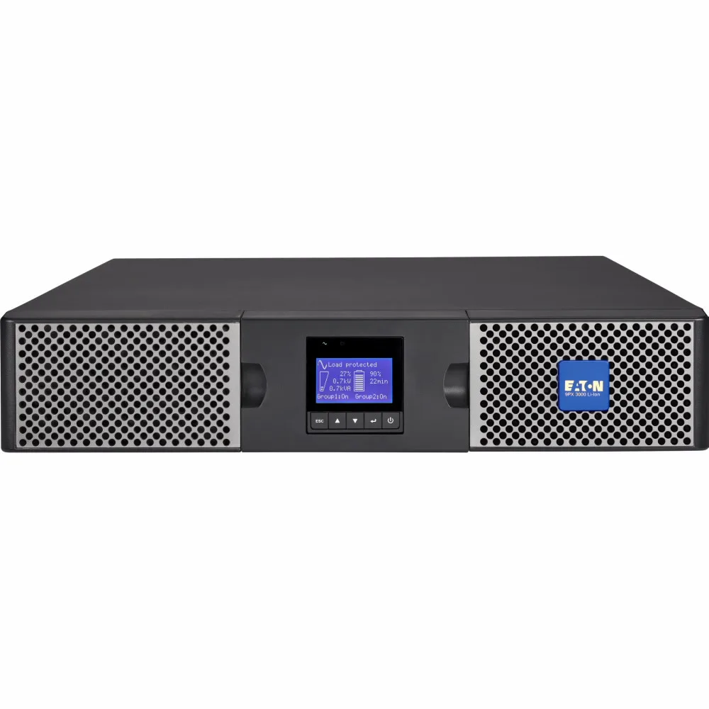 Eaton 9PX 3000i RT2U Li-Ion uninterruptible power supply (UPS) Double-conversion (Online) 3 kVA 2400 W 10 AC outlet(s)