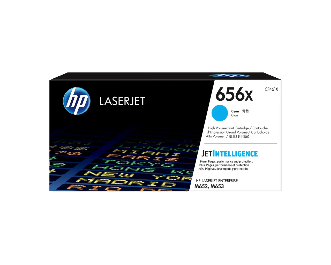 HP 656X High Yield Cyan Original LaserJet Toner Cartridge