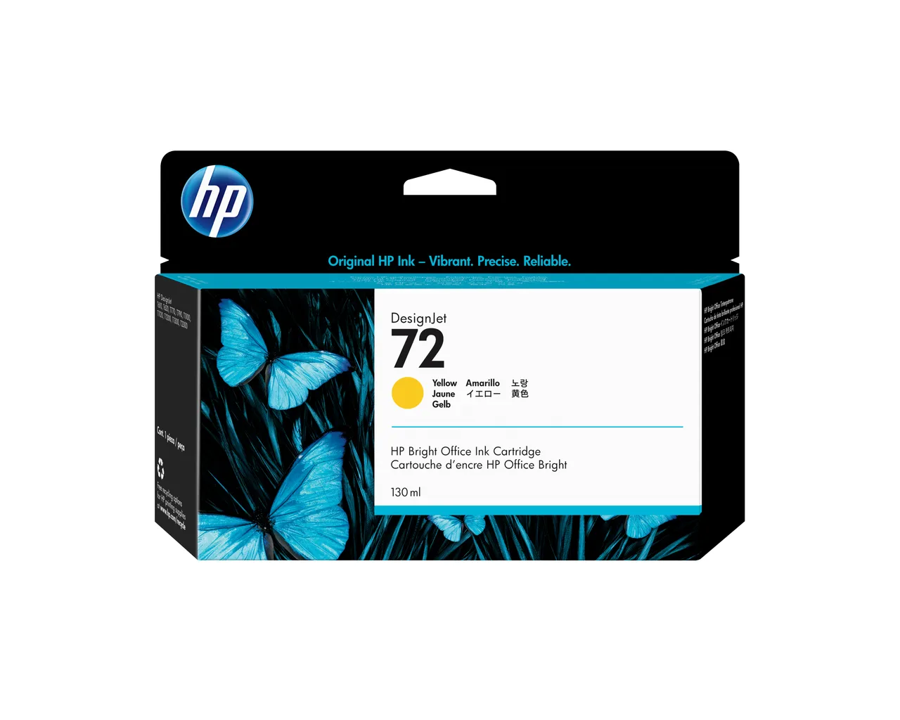 HP 72 130-ml Yellow DesignJet Ink Cartridge