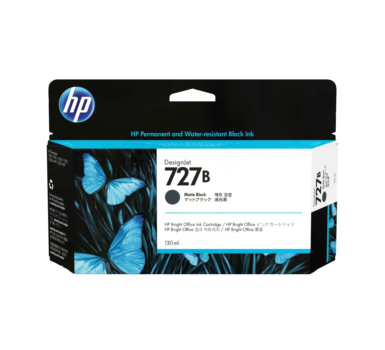 HP 727B 130-ml Matte Black DesignJet Ink Cartridge