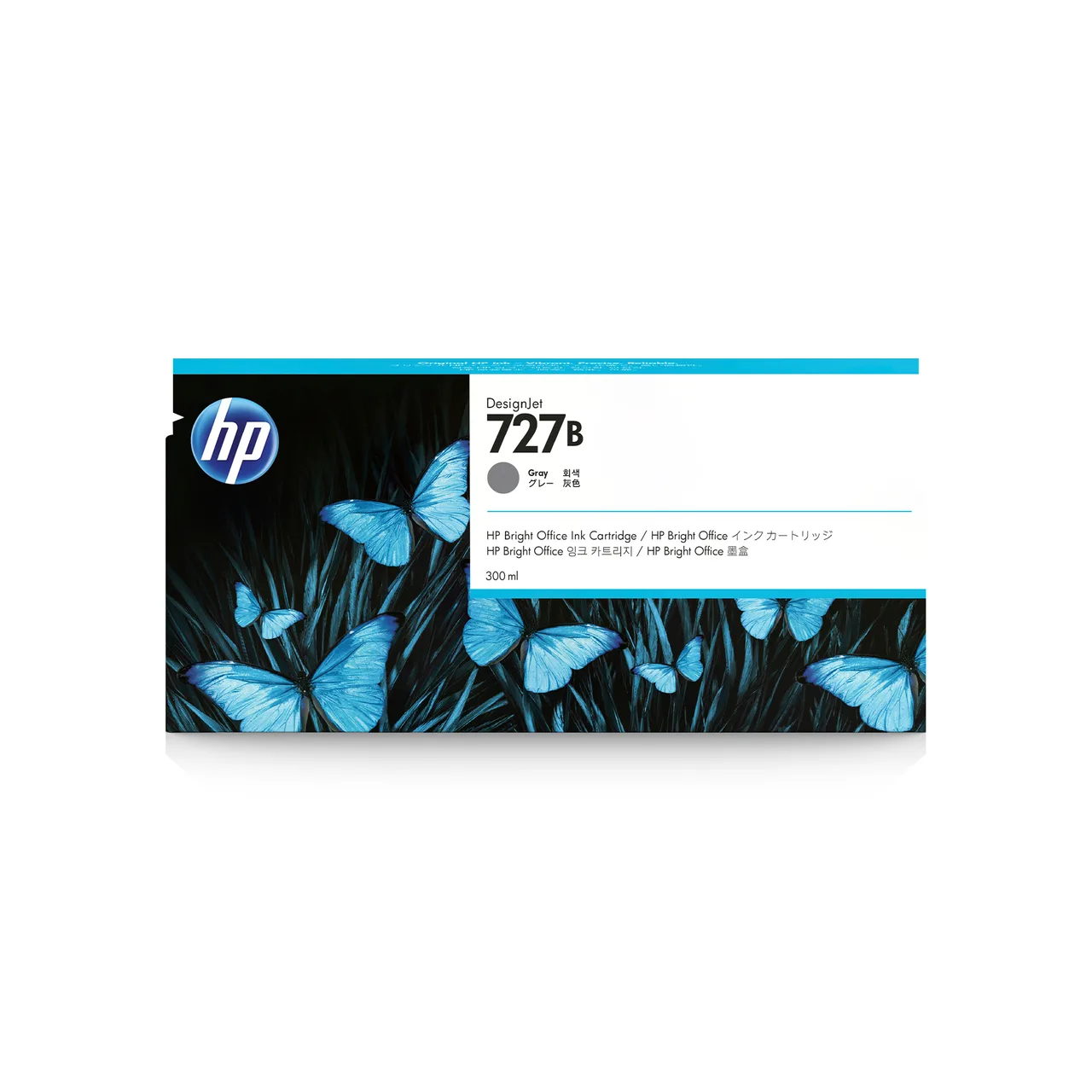 HP 727B 300-ml Gray DesignJet Ink Cartridge