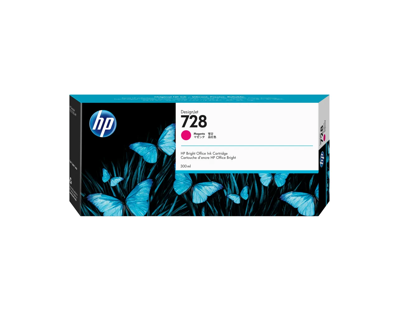HP 728 300-ml Magenta DesignJet Ink Cartridge