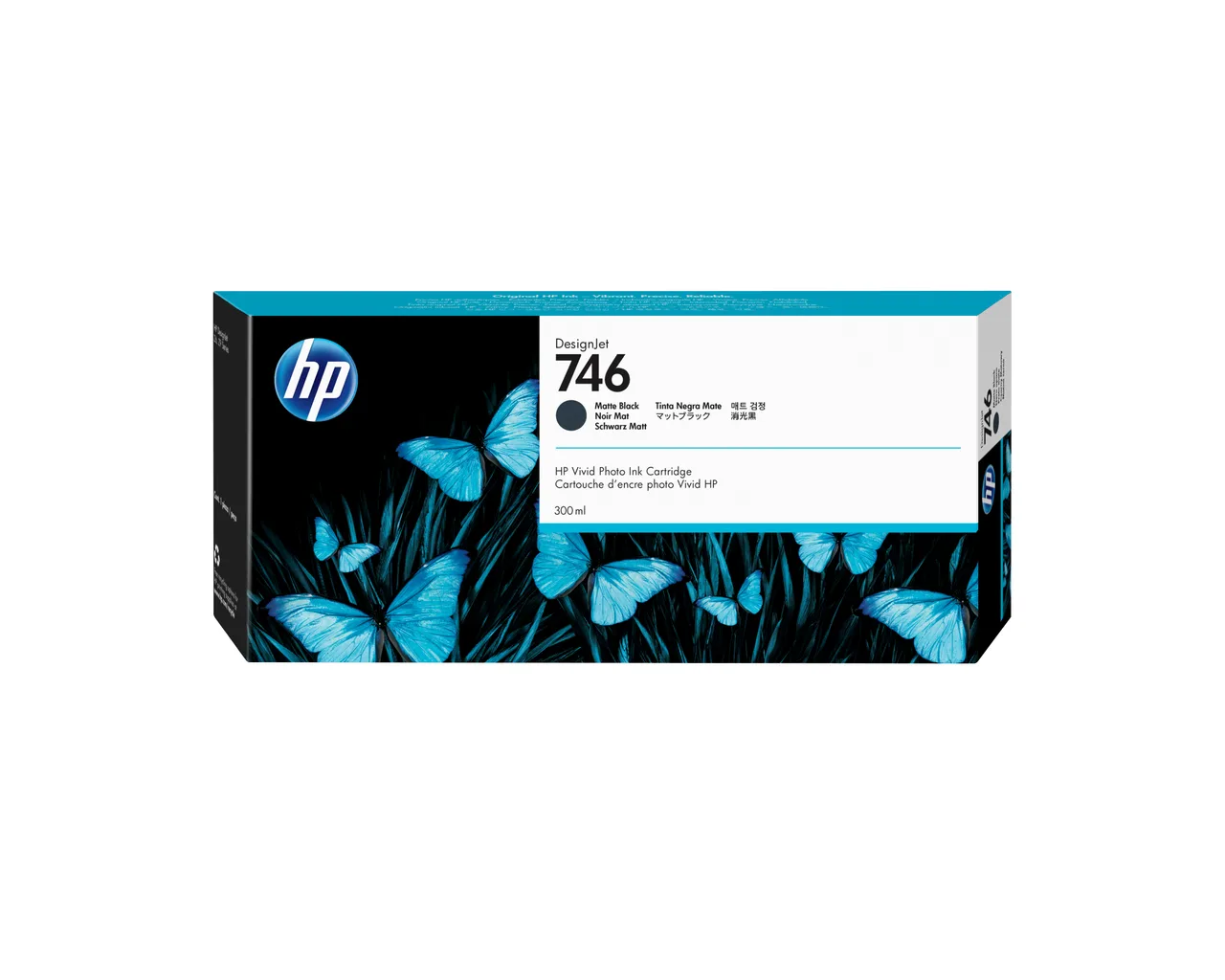 HP 746 300-ml Matte Black DesignJet Ink Cartridge