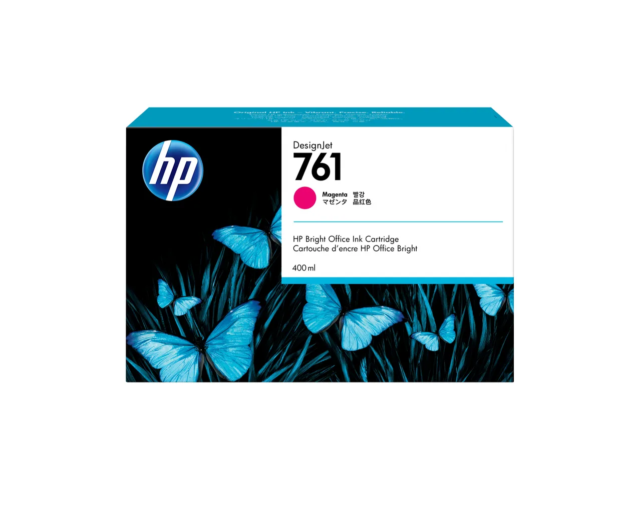 HP 761 400-ml Magenta DesignJet Ink Cartridge