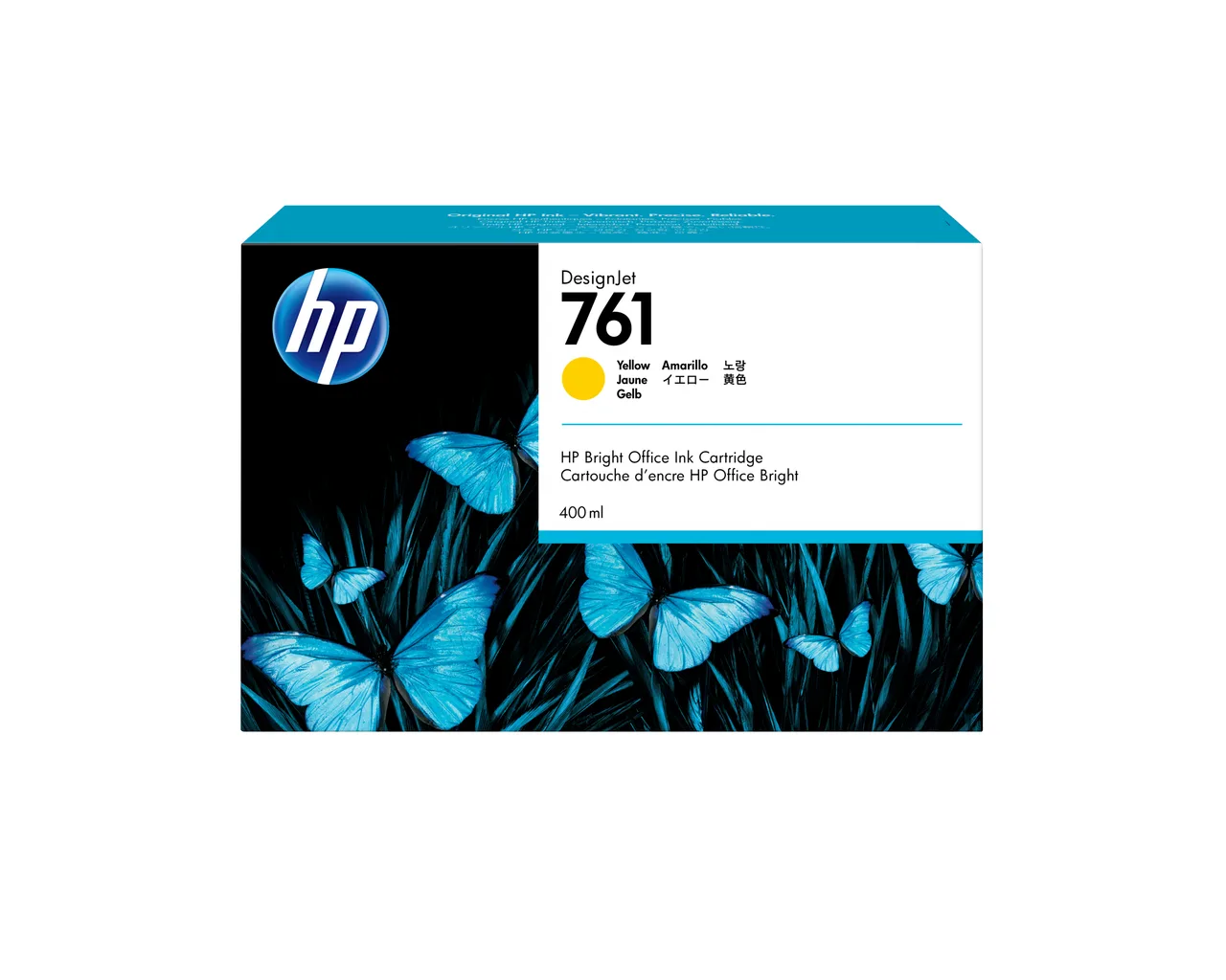 HP 761 400-ml Yellow DesignJet Ink Cartridge