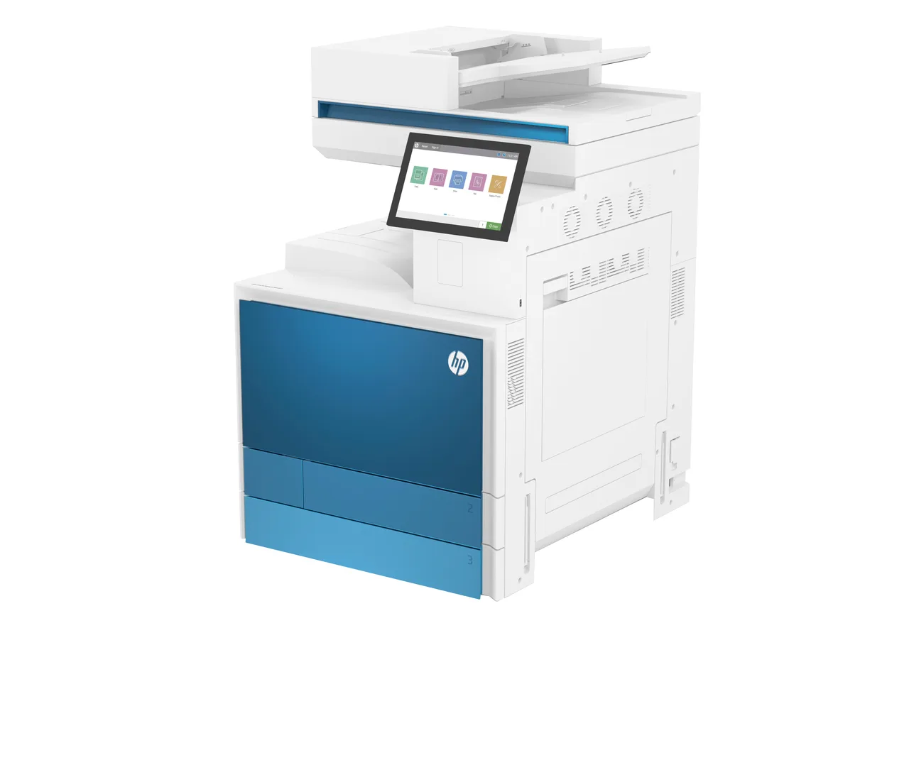 HP Color LaserJet Managed LaserJet E877dn Multifunction Color Printer, Only Ethernet; Copier, Scanner